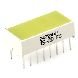 1 pcs - KB-2785YD Kingbright Light Bar LED Display, Yellow 25 mcd