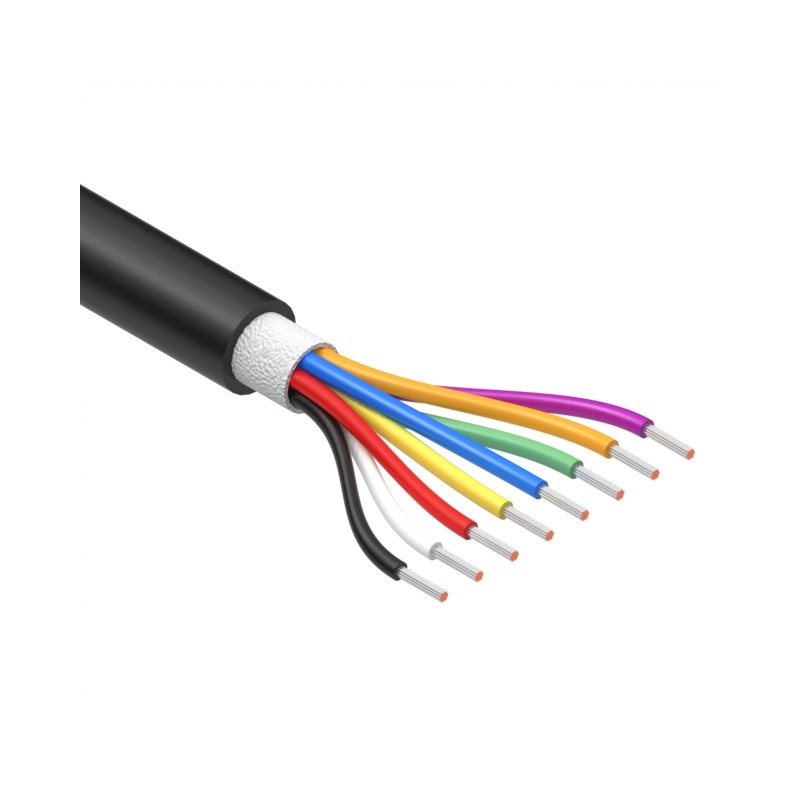 1 pcs : 30-01951 - CABLE 8COND 24AWG BLACK 1M