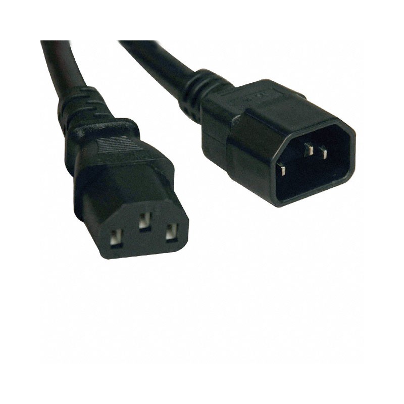 1 pcs : P004-005-13A - CORD 16AWG IEC320C14 - 320C13 5'