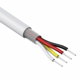 1 pcs : 30-00218 - CABLE 4COND 32AWG WHITE SHLD 5M