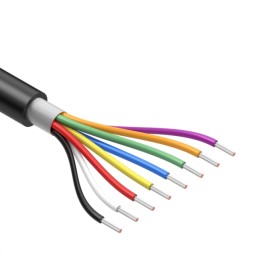 1 pcs : 30-02461 - CABLE 8COND 24AWG BLACK SHLD 1M