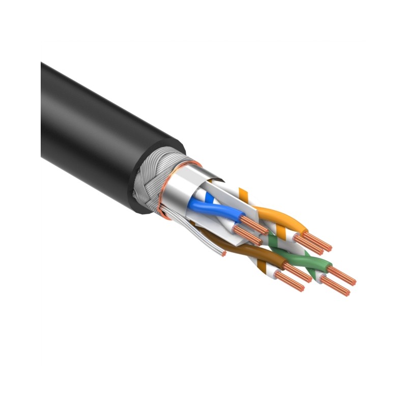 1 pcs : 30-01713 - CABLE CAT6A 8COND 24AWG BLACK 1M