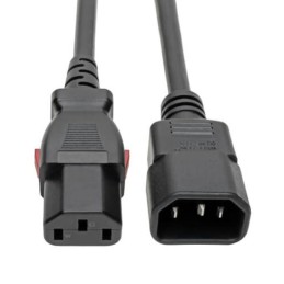 1 pcs : P004-L01 - C14 MALE TO C13 FEMALE POWER CAB