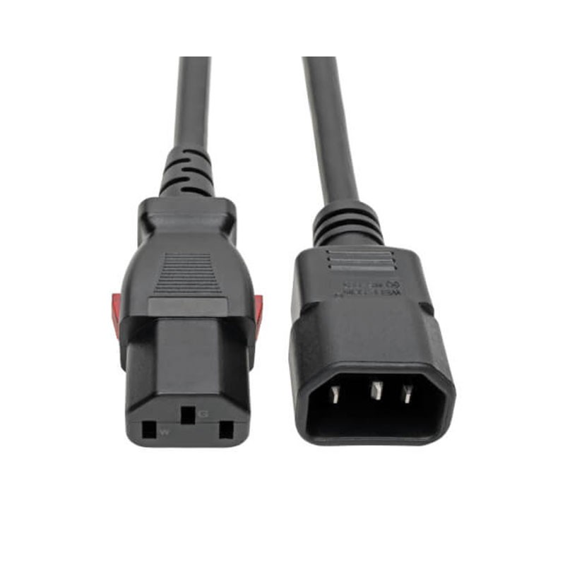 1 pcs : P004-L01 - C14 MALE TO C13 FEMALE POWER CAB