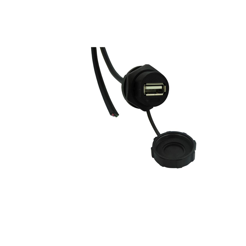 1 pcs : 67U2BD-006-K - CBL USB2.0 A RCPT-OPEN W/COUPL