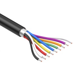 1 pcs : 30-01502 - CBL 8COND 22AWG SHLD 1M MPPE