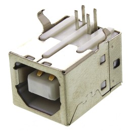 5 pcs - ASSMANN WSW Right Angle, Through Hole, Socket Type B 2.0 USB Connector