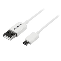 1 pcs : USBPAUB2MW - 2M WHITE USB TO MICRO USB CBL