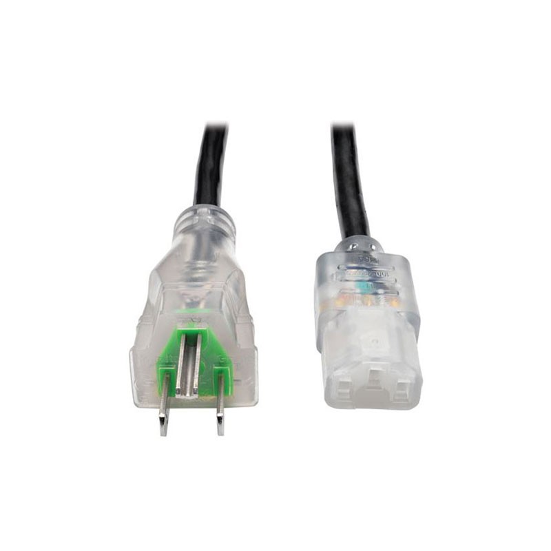 1 pcs : P006-003-HG13CL - CORD 16AWG NEMA5-15P - IEC320 3'