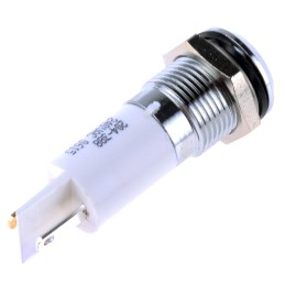 1 pcs - RS PRO Orange Panel Mount Indicator, 240V ac, 14.5mm Mounting Hole Size, Solder Tab Termination, IP40