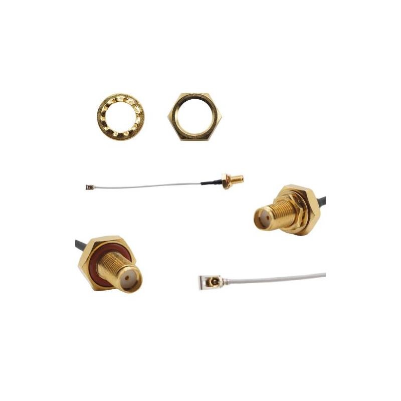 1 pcs : ASMGLKL010XC113S11 - CBL ASSY SMA-MHF4 JCK-PLG 3.937'