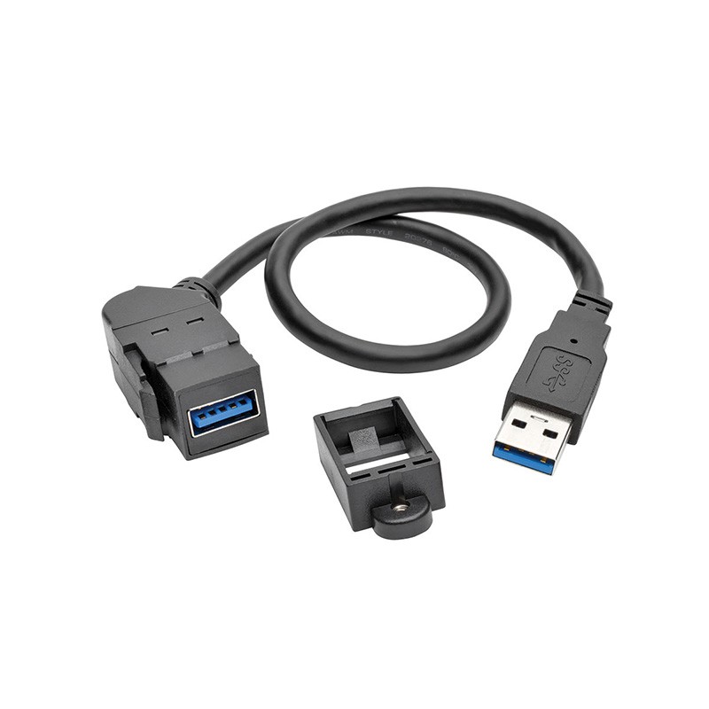 1 pcs : U324-001-KPA-BK - CABLE A RCPT TO A PLUG 1'