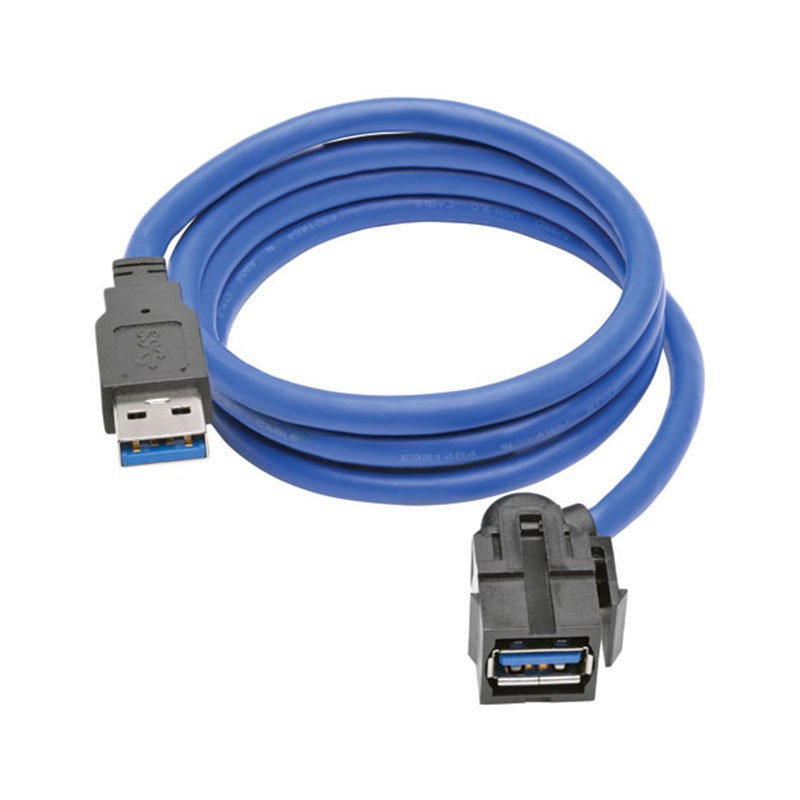 1 pcs : U324-003-KJ - CABLE A RCPT TO A PLUG 3'