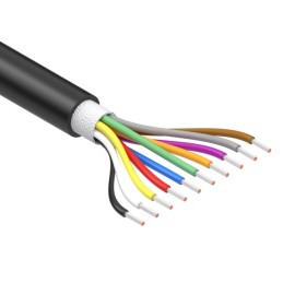 1 pcs : 30-01967 - CABLE 10COND 24AWG BLACK 1M