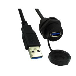 1 pcs : 67U3BC-002-K - CBL A RCPT TO A PLUG W/COUPL 2'