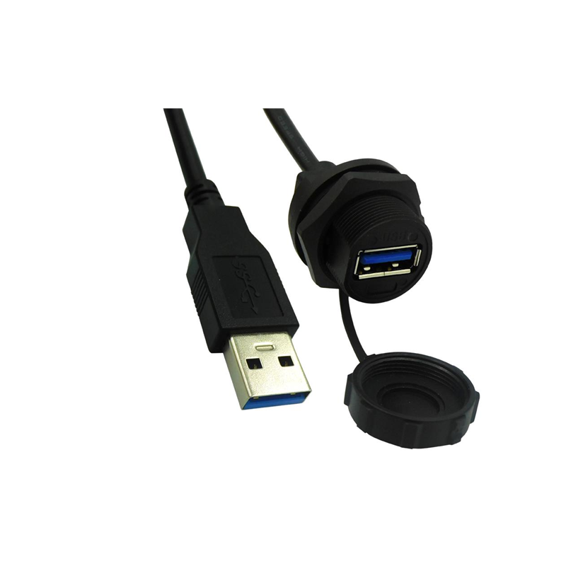 1 pcs : 67U3BC-002-K - CBL A RCPT TO A PLUG W/COUPL 2'