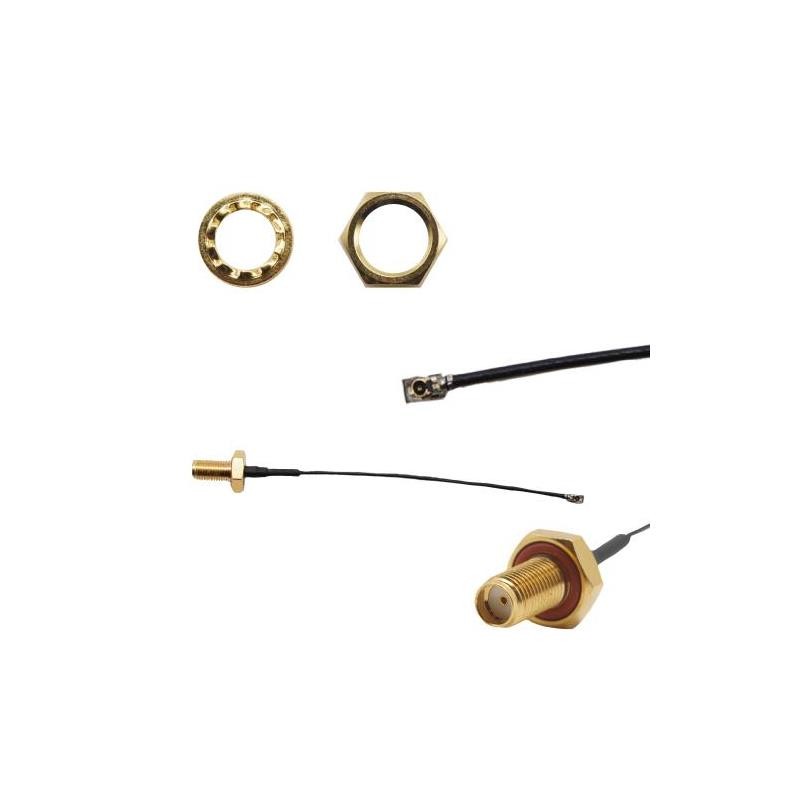 1 pcs : ASMGAL010XC137S11 - CBL ASSY SMA-MHF4 JCK-PLG 3.937'