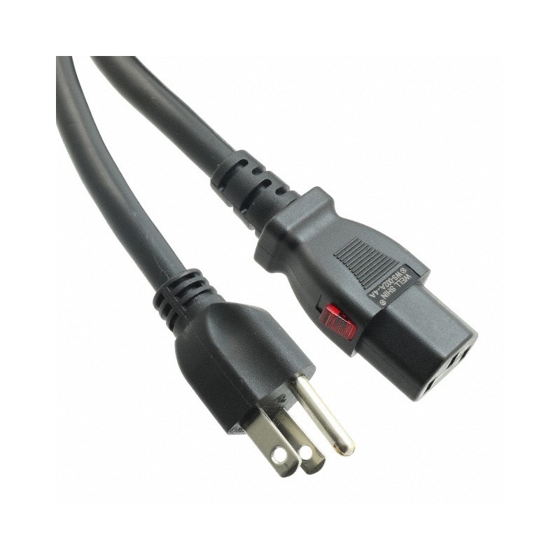 1 pcs : P007-L02 - IEC-320-C13 TO NEMA 5-15P POWER