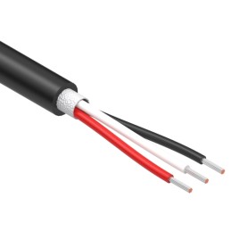 1 pcs : 30-01989 - CABLE 3COND 32AWG BLACK 5M