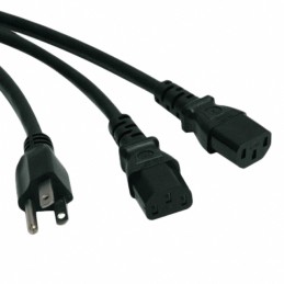 1 pcs : P006-006-2 - CORD 18AWG NEMA5-15P - IEC320 6'