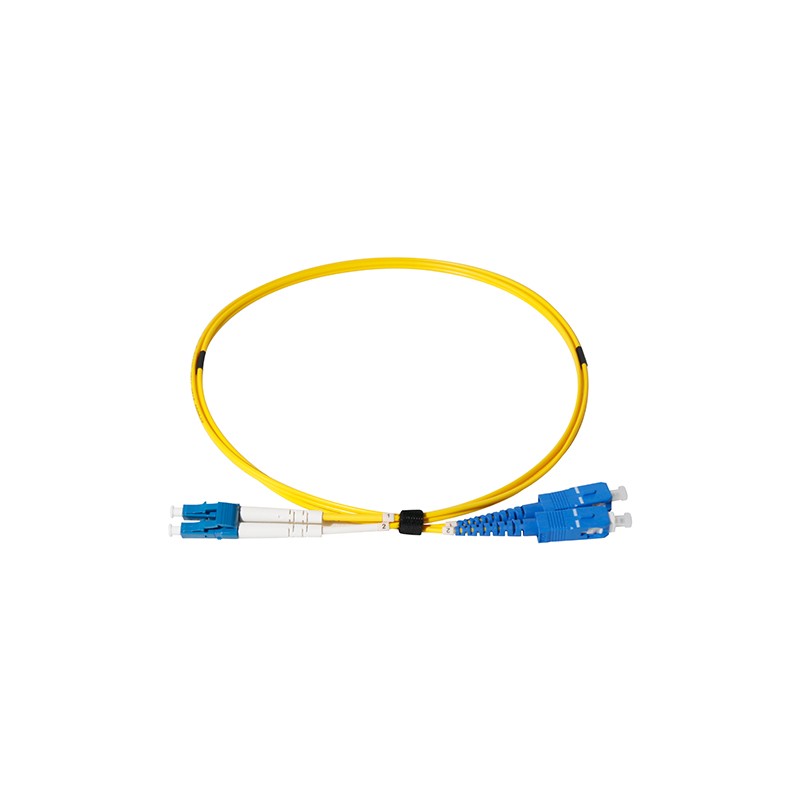 1 pcs : ADT-PC-LCSC-SMA1DX-RYL-1M - LC-SC SM Duplex Fiber Jumper 1M