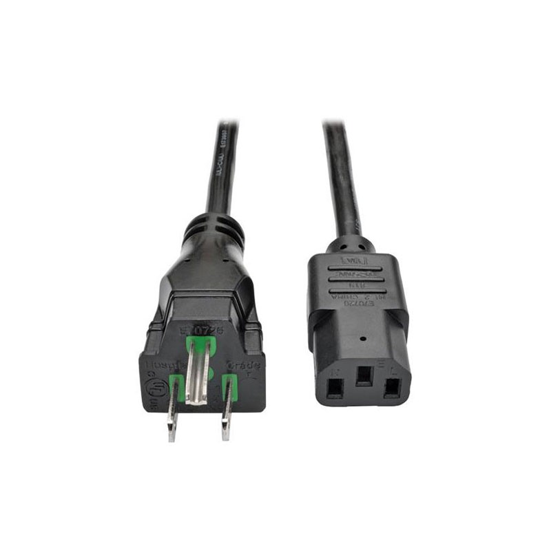 1 pcs : P006-010-HG10 - CRD 18AWG NEMA5-15P - 320C13 10'