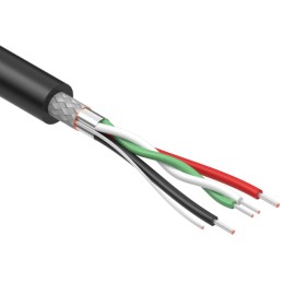 1 pcs : 30-00872 - CABLE 4COND 26AWG/28AWG BLACK 5M