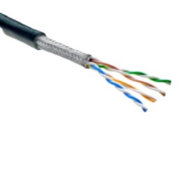 1 pcs : C7X-24B114XL18A-0CK9500 - CABLE CAT7 8COND 24AWG BLK FEET