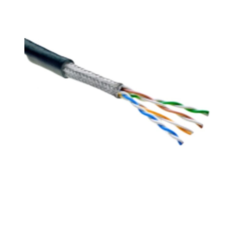 1 pcs : C7X-24B114XL18A-0CK9500 - CABLE CAT7 8COND 24AWG BLK FEET