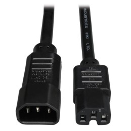 1 pcs : P018-002 - CORD 14AWG IEC320C14 - 320C15 2'