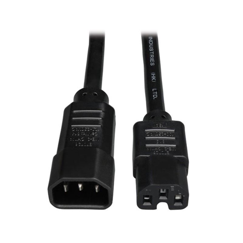 1 pcs : P018-002 - CORD 14AWG IEC320C14 - 320C15 2'