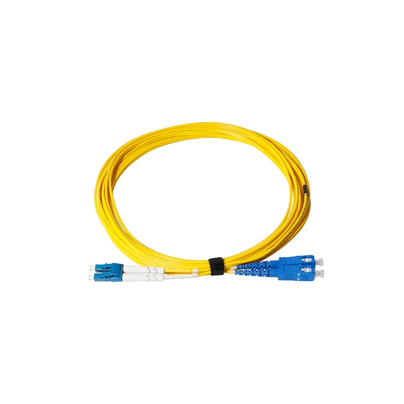 1 pcs : ADT-PC-LCSC-SMA1DX-RYL-5M - LC-SC SM Duplex Fiber Jumper 5M