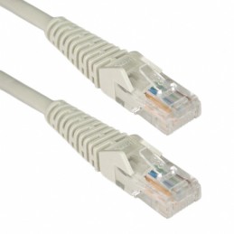 1 pcs : N001-050-GY - CABLE MOD 8P8C PLUG TO PLUG 50'