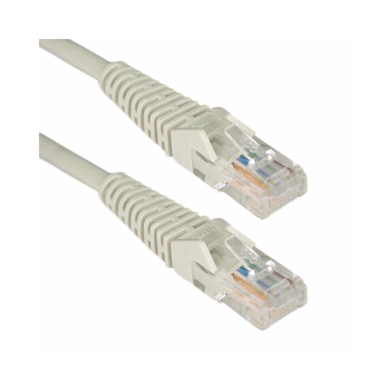 1 pcs : N001-050-GY - CABLE MOD 8P8C PLUG TO PLUG 50'