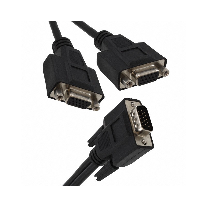 1 pcs : P516-001-HR - CABLE ASSY HD15 SHLD BLK 304.8MM