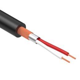 1 pcs : 30-00177 - CABLE 2COND 28AWG BLACK SHLD 5M