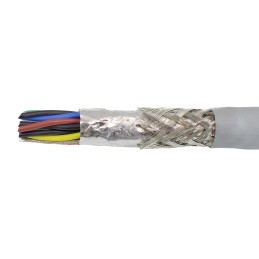 1 Reel of 30 M - Alpha Wire Twisted Pair Data Cable, 8 Pairs, 0.24 mm², 16 Cores, 24 AWG, Screened, 30m, Grey Sheath