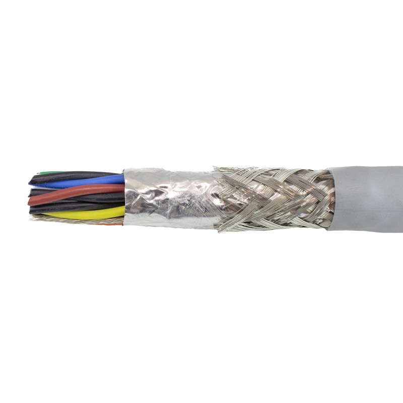 1 Reel of 30 M - Alpha Wire Twisted Pair Data Cable, 8 Pairs, 0.24 mm², 16 Cores, 24 AWG, Screened, 30m, Grey Sheath