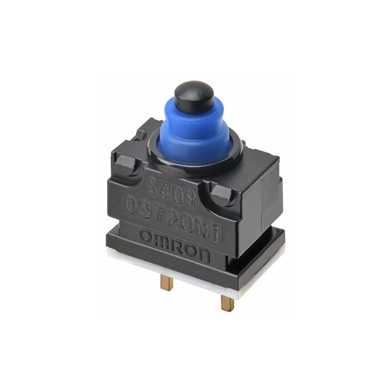2 pcs - Omron Pin Plunger Subminiature Micro Switch, PCB Straight Terminal, 1 mA, SPST -NC, IP67