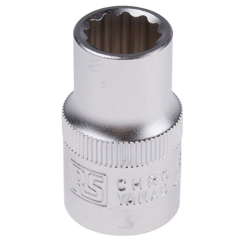 1 pcs - RS PRO 1/2 in Drive 12mm Standard Socket, 12 point