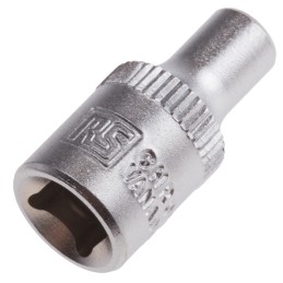 1 pcs - RS PRO 1/4 in Drive 4mm Standard Socket, 6 point