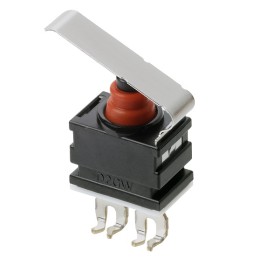 2 pcs - Omron Hinge Lever Subminiature Micro Switch, Quick Connect Terminal, 1 mA, SPST -NC, IP67