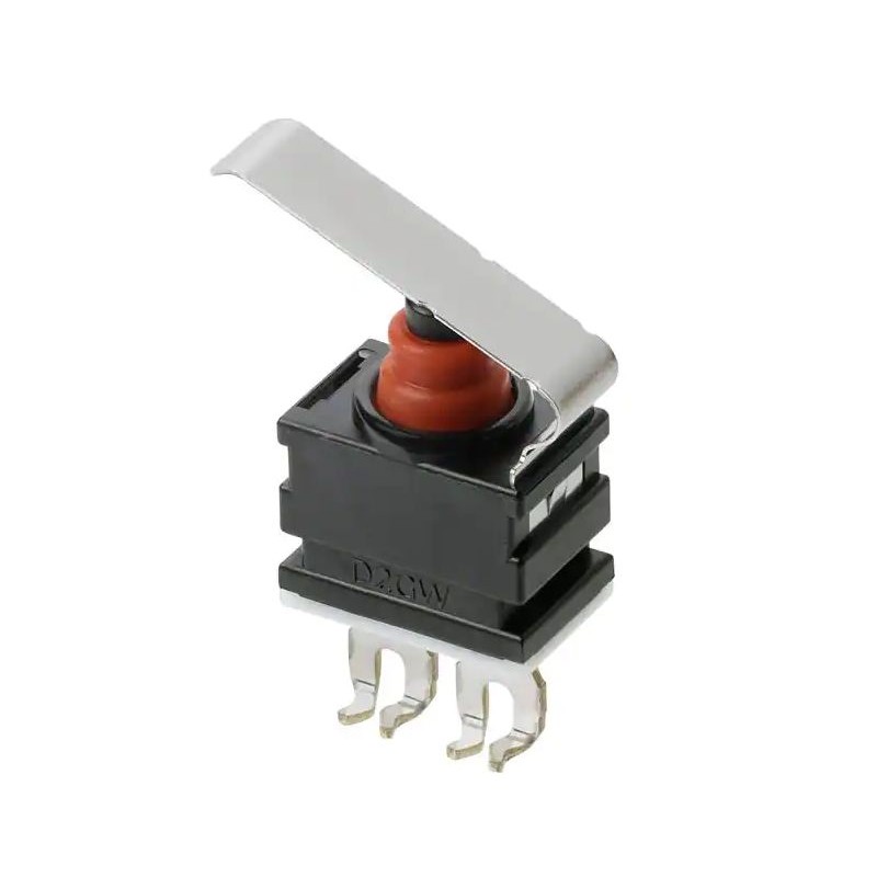 2 pcs - Omron Hinge Lever Subminiature Micro Switch, PCB Straight Terminal, 1 mA, SPST, IP67