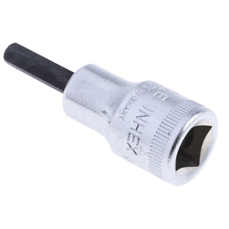 1 pcs - STAHLWILLE 3/8 in Drive Bit Socket, Hex Bit, 5mm, 52 mm Overall Length