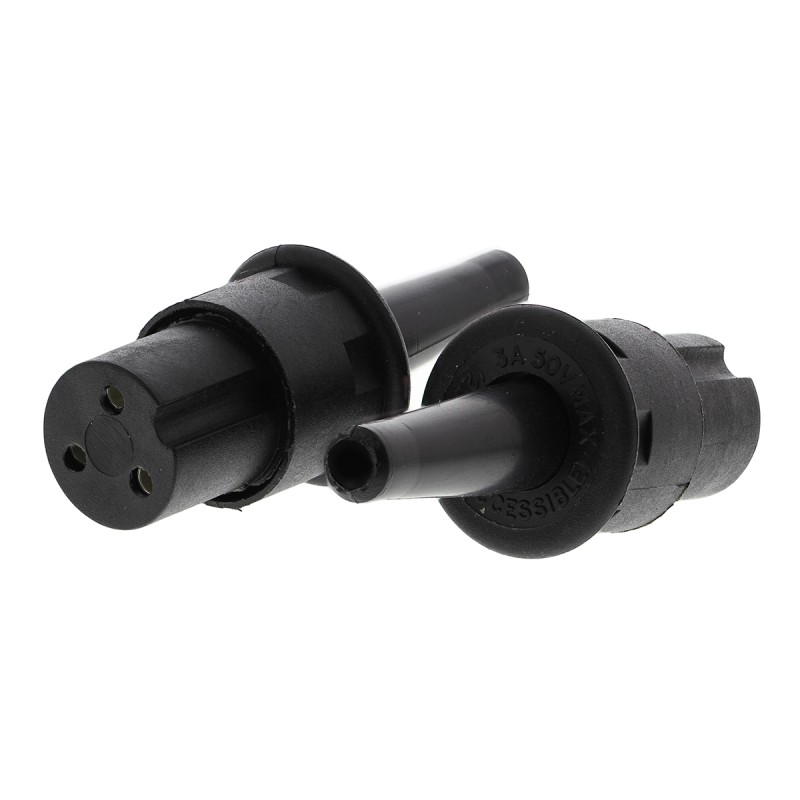 5 pcs - Bulgin Miniature Power Connector Cable Mount Socket, 3P, 3A, 50 V ac