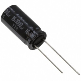 1 pcs : 16YXG1000MEFC10X20 - CAP ALUM 1000UF 20% 16V RADIAL