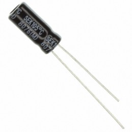 1 pcs : SEK100M025ST - CAP ALUM 10UF 20% 25V RADIAL