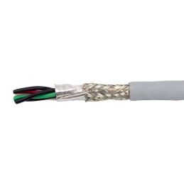 1 Reel of 30 M - Alpha Wire Twisted Pair Data Cable, 3 Pairs, 0.09 mm², 6 Cores, 28 AWG, Screened, 30m, Grey Sheath