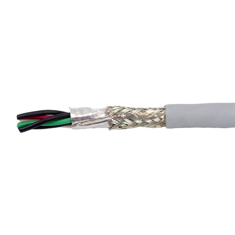 1 Reel of 30 M - Alpha Wire Twisted Pair Data Cable, 3 Pairs, 0.09 mm², 6 Cores, 28 AWG, Screened, 30m, Grey Sheath