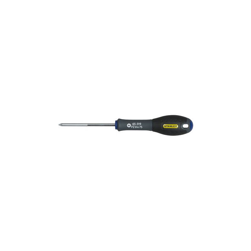 1 pcs - Stanley Pozidriv Screwdriver, PZ0 Tip, 75 mm Blade